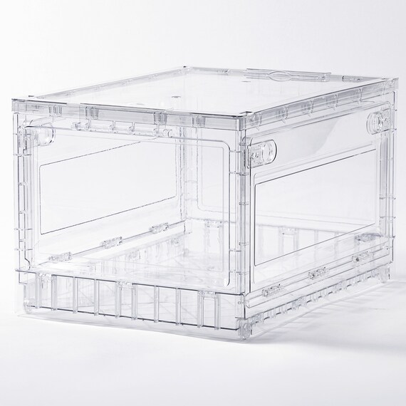 折りたためる クリア収納ケース 4枚目画像