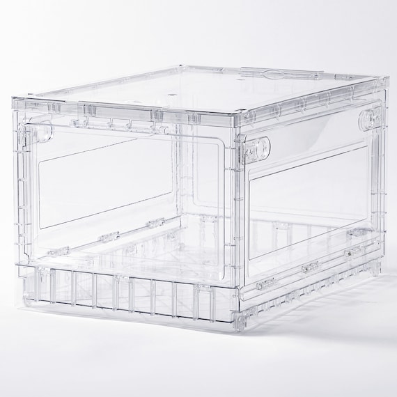 折りたためる クリア収納ケース 4枚目画像