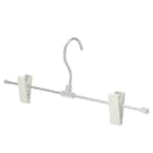 フックが回転する アルミ製 スカート・ズボンハンガー 2本組(YK2G-SZ) 3枚目画像