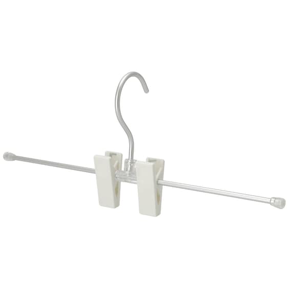 フックが回転する アルミ製 スカート・ズボンハンガー 2本組(YK2G-SZ) 4枚目画像