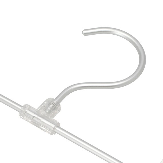 フックが回転する アルミ製 スカート・ズボンハンガー 2本組(YK2G-SZ) 5枚目画像