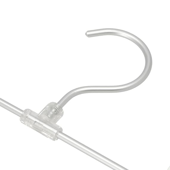 フックが回転する アルミ製 スカート・ズボンハンガー 2本組(YK2G-SZ) 5枚目画像