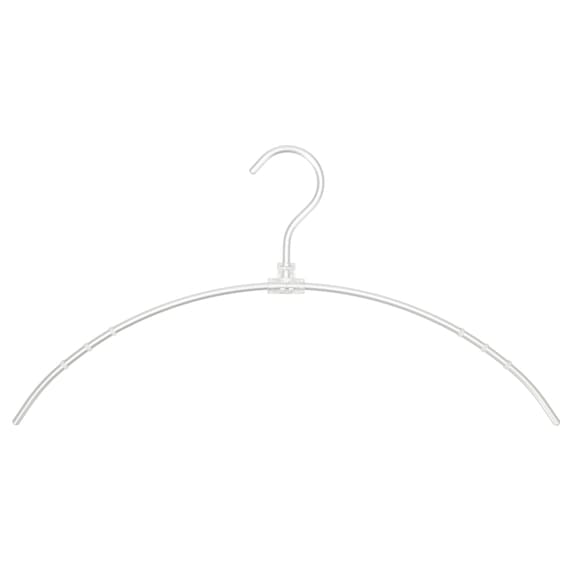 フックが回転するアルミアーチハンガー 2本組(YK2G-AAH) 4枚目画像