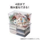 積み重ねできる ふた付き クリア収納ボックス S 5枚目画像