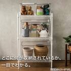 積み重ねできる ふた付き クリア収納ボックス S 6枚目画像