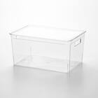 積み重ねできる ふた付き クリア収納ボックス S 6枚目画像