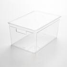 積み重ねできる ふた付き クリア収納ボックス S 7枚目画像