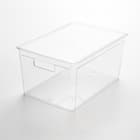 積み重ねできる ふた付き クリア収納ボックス S 7枚目画像