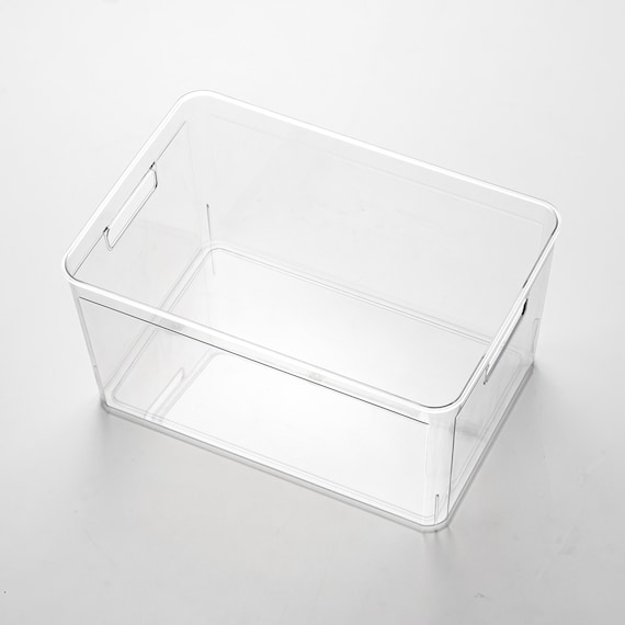 積み重ねできる ふた付き クリア収納ボックス S 8枚目画像