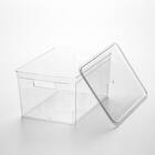 積み重ねできる ふた付き クリア収納ボックス S 9枚目画像