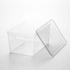 積み重ねできる ふた付き クリア収納ボックス S 9枚目画像
