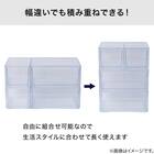 組合せ可能な 透明収納ケース 4点セット (幅78cm×高さ48cm NS5224-2) 11枚目画像