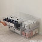 組合せ可能な 透明収納ケース 4点セット (幅78cm×高さ48cm NS5224-2) 19枚目画像