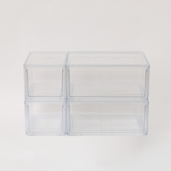 組合せ可能な 透明収納ケース 4点セット (幅78cm×高さ48cm NS5224-2) 21枚目画像