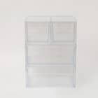 組合せ可能な 透明収納ケース 4点セット (幅78cm×高さ48cm NS5224-2) 22枚目画像