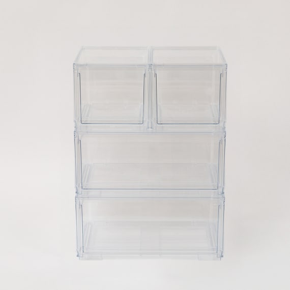 組合せ可能な 透明収納ケース 4点セット (幅78cm×高さ48cm NS5224-2) 22枚目画像