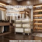 組合せ可能な 透明収納ケース (幅26cm×高さ24cm NS2624-2) 衣類・隙間・リビング・子供用にマルチに活躍 クリアケース 6枚目画像