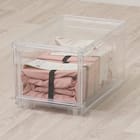 組合せ可能な 透明収納ケース (幅26cm×高さ24cm NS2624-2) 衣類・隙間・リビング・子供用にマルチに活躍 クリアケース 18枚目画像