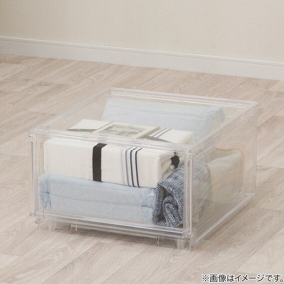 組合せ可能な 透明収納ケース (幅39cm×高さ24cm NS3924-2) 衣類・隙間・リビング・子供用にマルチに活躍 クリアケース 19枚目画像