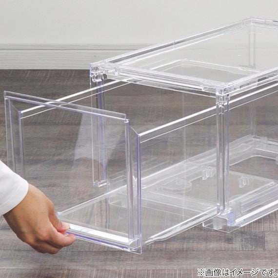 組合せ可能な 透明収納ケース (幅52cm×高さ24cm NS5224-2) 衣類・隙間・リビング・子供用にマルチに活躍 クリアケース 17枚目画像