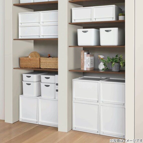 収納ケース フィッツケース奥行40cm(幅30×高さ20cm  FC40-3020 ホワイト) 13枚目画像