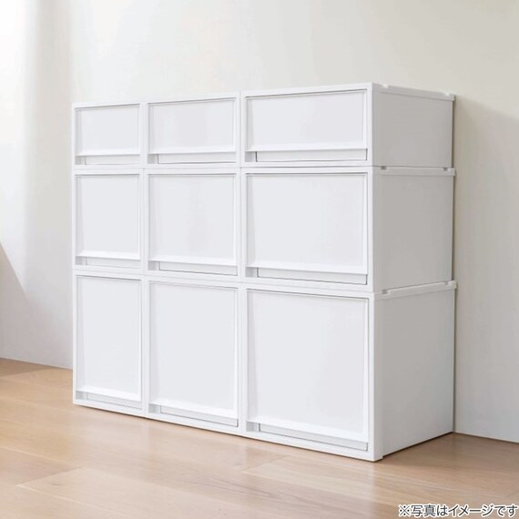 収納ケース フィッツケース奥行40cm(幅30×高さ20cm  FC40-3020 ホワイト) 16枚目画像