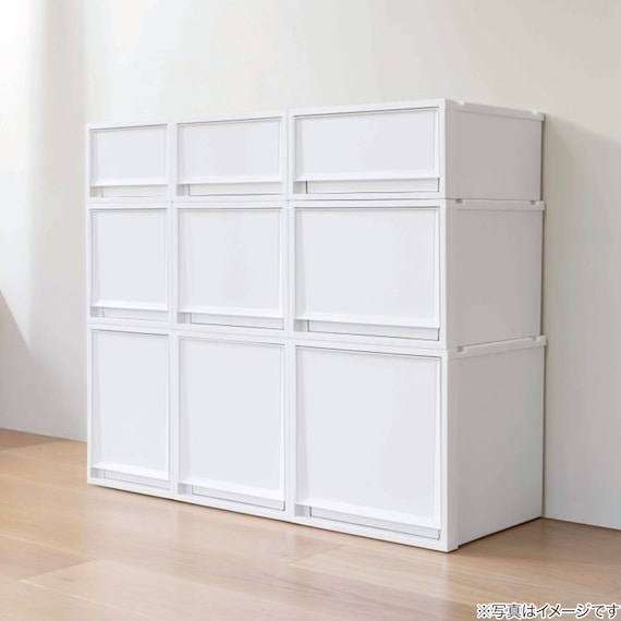 収納ケース フィッツケース奥行40cm(幅30×高さ20cm FC40-3020 ホワイト) 16枚目画像