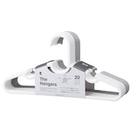 スリムキッズハンガー 20本組(ホワイト10本 グレー10本)