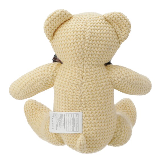 ぬいぐるみ ニットネクタイクマ (YE QT06) 4枚目画像