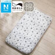 Nクールコットン おひるね敷パッド 花柄(LA2503)