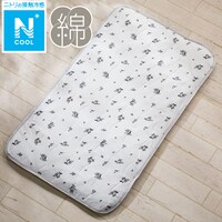 Nクールコットン 防水 おひるね敷パッド 花柄(LA2503)