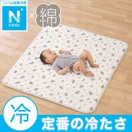 Nクールコットン ベビーマット 花柄(LA2503)