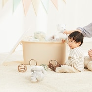 おもちゃにぴったり キャスター付きトイボックス【深型おもちゃ箱】