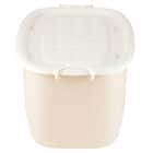 おもちゃにぴったり キャスター付きトイボックス【深型おもちゃ箱】(ベージュ/ホワイト) 6枚目画像