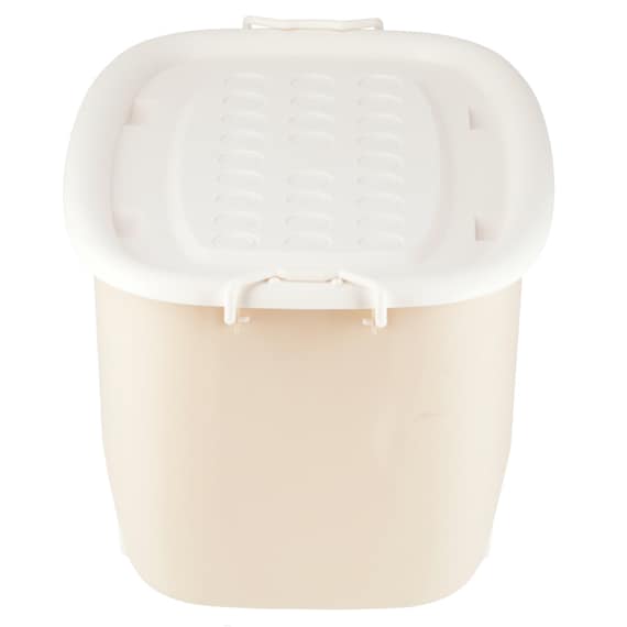 おもちゃにぴったり キャスター付きトイボックス【深型おもちゃ箱】(ベージュ/ホワイト) 6枚目画像