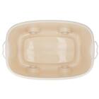 おもちゃにぴったり キャスター付きトイボックス【深型おもちゃ箱】(ベージュ/ホワイト) 9枚目画像