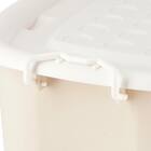 おもちゃにぴったり キャスター付きトイボックス【深型おもちゃ箱】(ベージュ/ホワイト) 12枚目画像