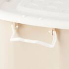 おもちゃにぴったり キャスター付きトイボックス【深型おもちゃ箱】(ベージュ/ホワイト) 13枚目画像