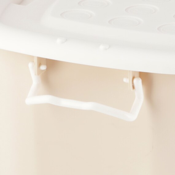 おもちゃにぴったり キャスター付きトイボックス【深型おもちゃ箱】(ベージュ/ホワイト) 13枚目画像