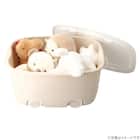 おもちゃにぴったり キャスター付きトイボックス【深型おもちゃ箱】(ベージュ/ホワイト) 15枚目画像