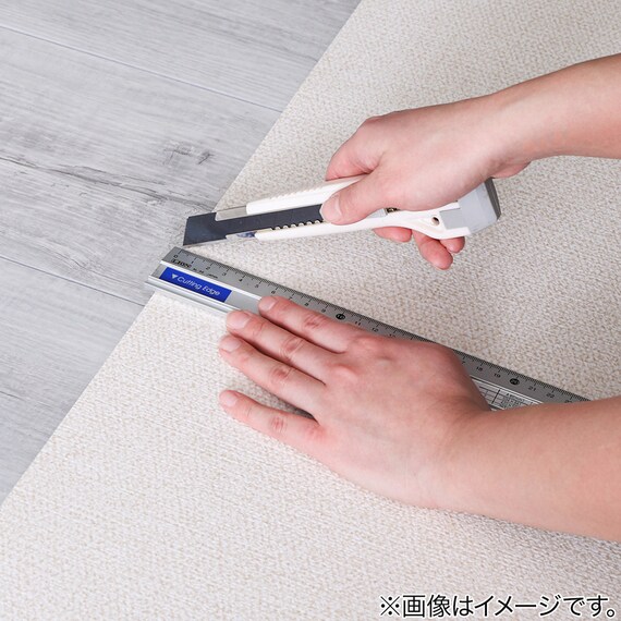 継ぎ目がない PVCロールマット スリムショート(110×200cm) (BE) 11枚目画像