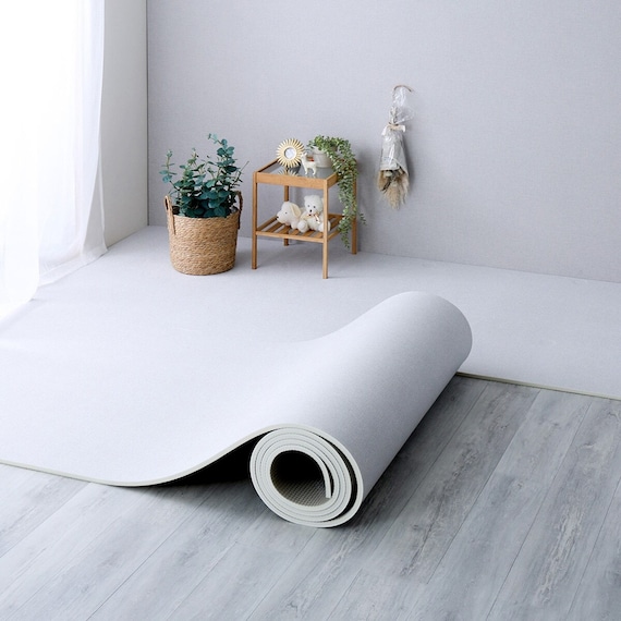 継ぎ目がない PVCロールマット スリムショート(110×200cm) (GY) 1枚目画像