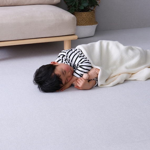 継ぎ目がない PVCロールマット スリムショート(110×200cm) (GY) 3枚目画像