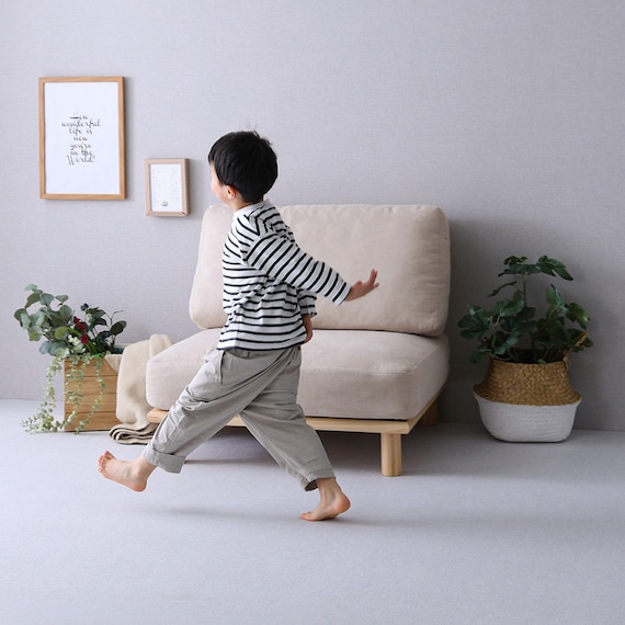 継ぎ目がない PVCロールマット スリムショート(110×200cm) (GY) 4枚目画像