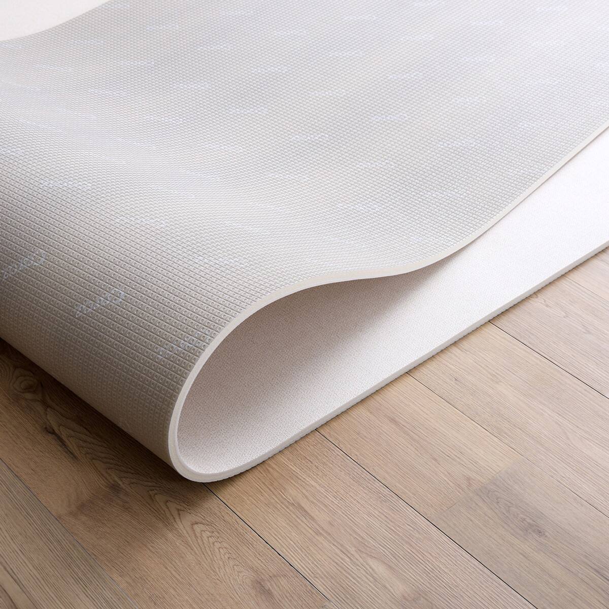 【値下げしました！】継ぎ目がない！PVCロールマット　アイボリー　スリムロング（110×500cm） Amazon | ホームテイスト 継ぎ目がない！PVCロールマット スリムロング