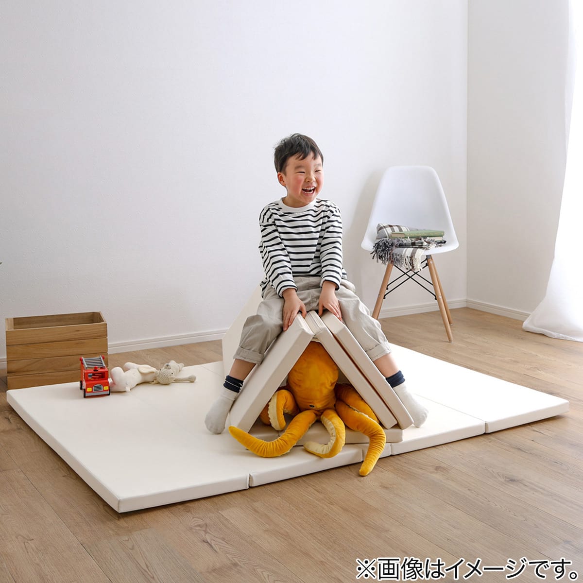 折りたたみ式キッズプレイマット Sサイズ(120×160cm) (ベージュ
