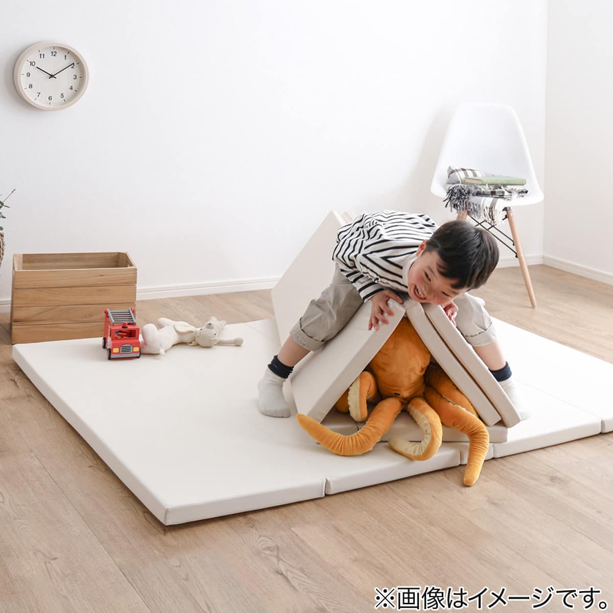 折りたたみ式キッズプレイマット Sサイズ(120×160cm) (ベージュ