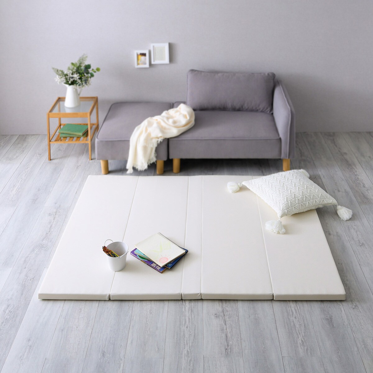 JJ プレイマット NIJISANJI Battle Mode Type：Kuzuha＆Ibrahim】大判ラバーマット｜に