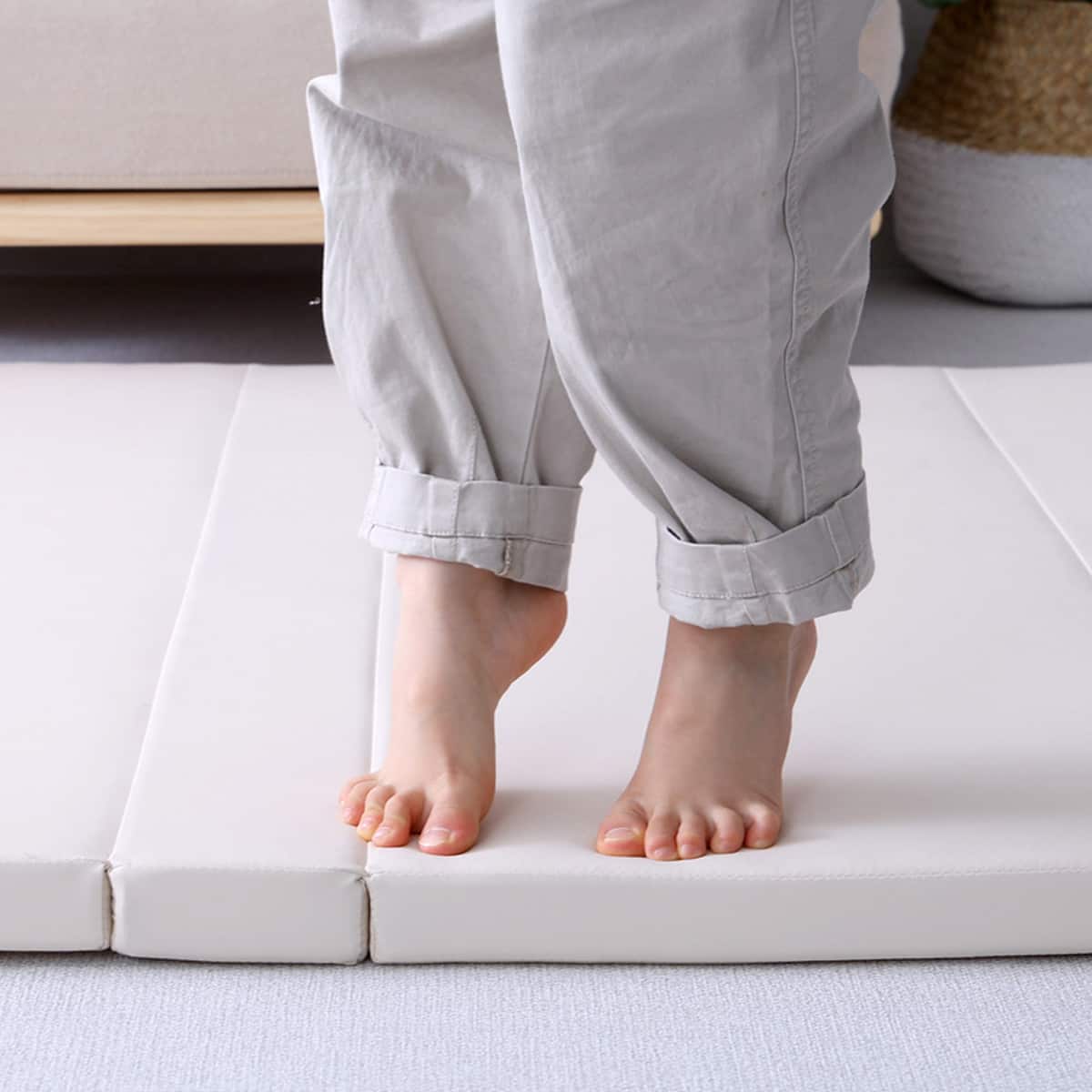 折りたたみ式キッズプレイマット Mサイズ(140×200cm) (BE) | ニトリ