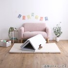 折りたたみ式キッズプレイマット Lサイズ(160×200cm) (GY) 6枚目画像